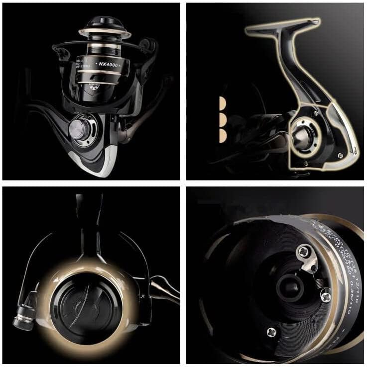 Boat Rock Spinning Angelrolle 12BB/14BB 5.2: 1/4.7:1 Karpfen-Angelrolle aus Metall 1000 2000 3000 40