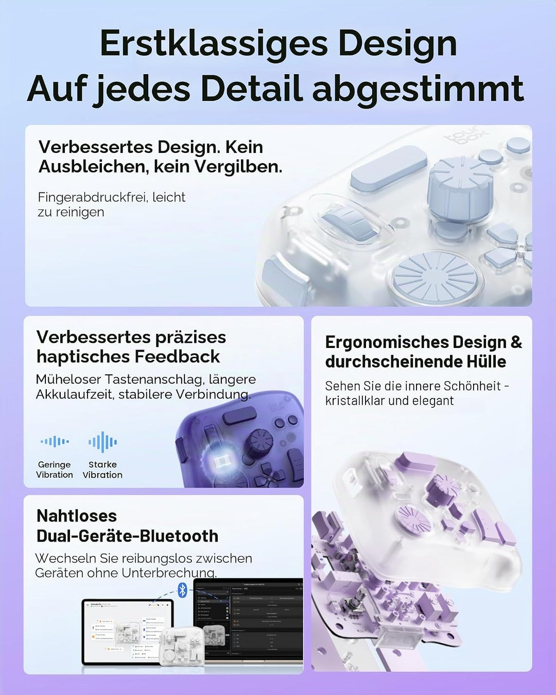 TOUR BOX Elite Plus, iPad-Zeichnen, Bluetooth-Controller für Video- und Foto- Bearbeitung, Mac/Windo