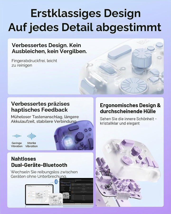 TOUR BOX Elite Plus, iPad-Zeichnen, Bluetooth-Controller für Video- und Foto- Bearbeitung, Mac/Windo
