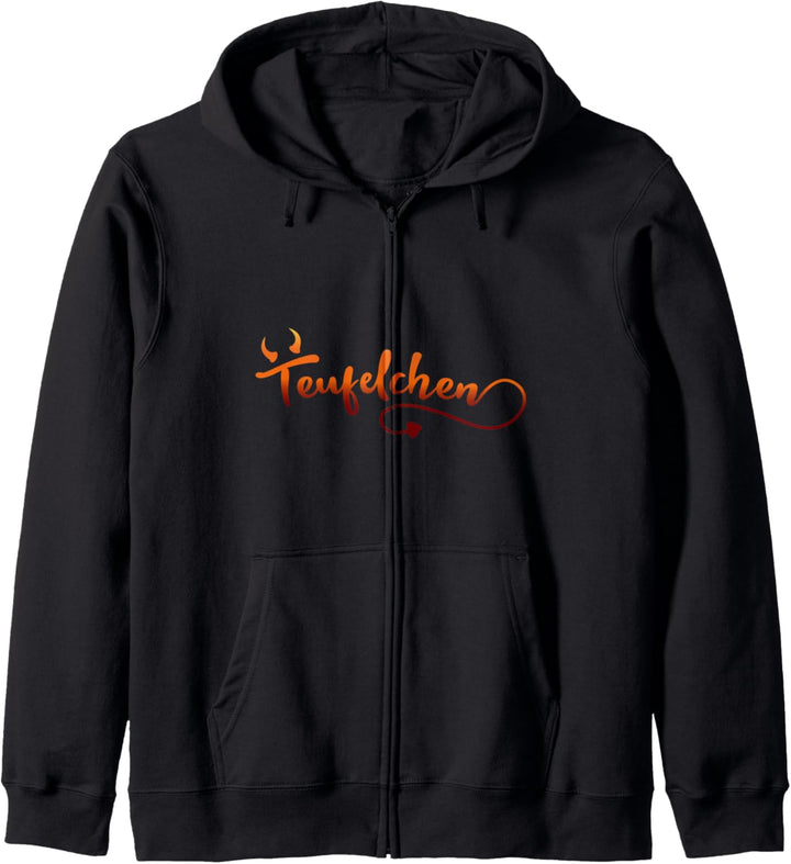 Teufelchen Teufel Engelchen Engel Kostüm Halloween Partner Kapuzenjacke