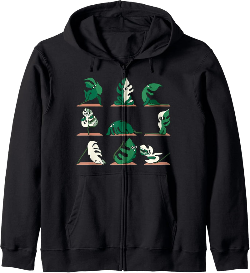 Monstera Yoga Kapuzenjacke