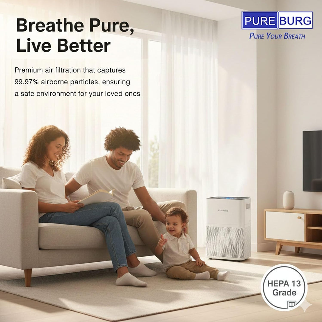 PUREBURG Ersatzfilter kompatibel mit Airtok AP2301 AP2301W Luftreinigern, 2er-Pack, H13 HEPA-Aktivko