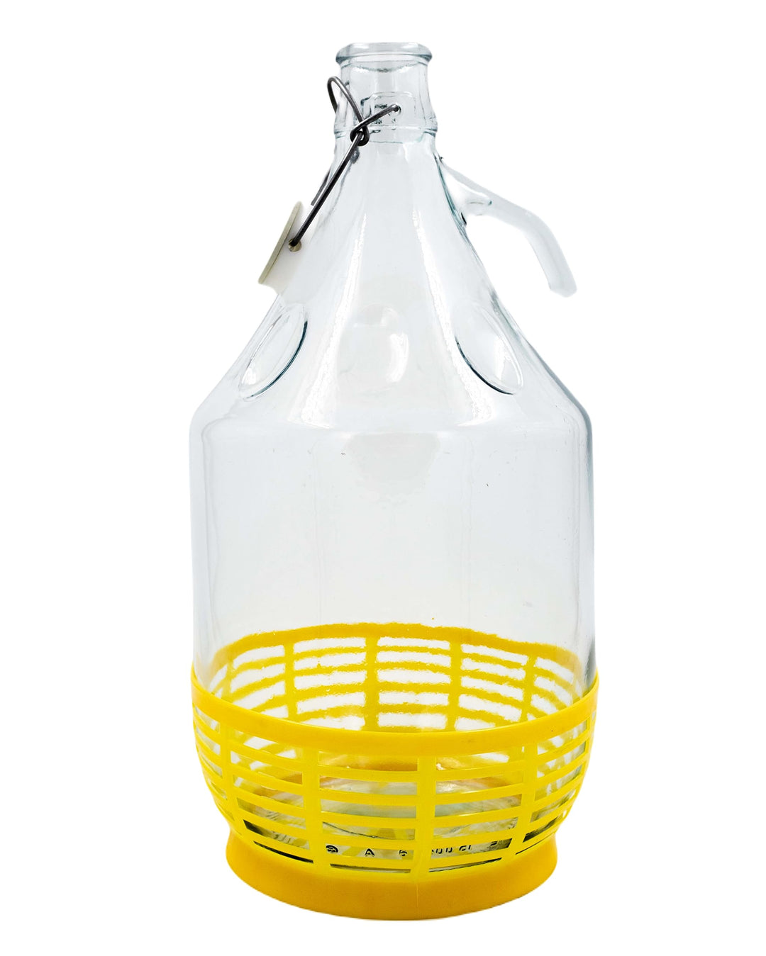 Enghals Ballonflasche Weinflasche mit Bügelverschluss und Korb zur Aufbewahrung von Gärungsgetränken