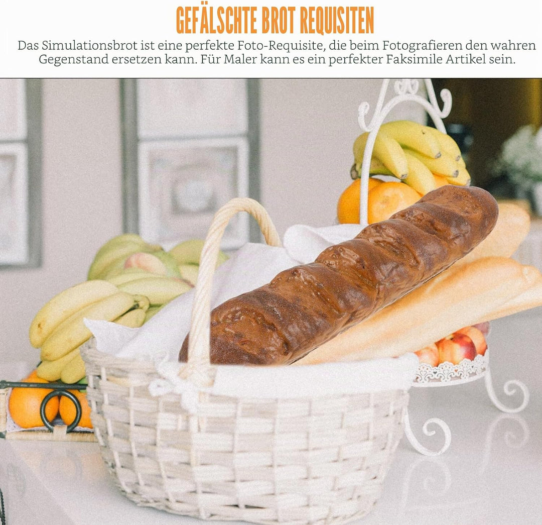 VOSAREA 1 Stück Künstliches Brot, Künstliche Lebensmittel Dekoration, Brot Modell Bäckerei Realistis