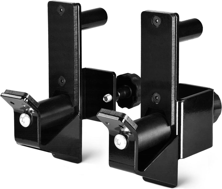Yes4All Easy Barbell-Centering Roller J-Hooks for 2x2" Power Rack, 1,000 lbs Alloy Steel Barbell Hol
