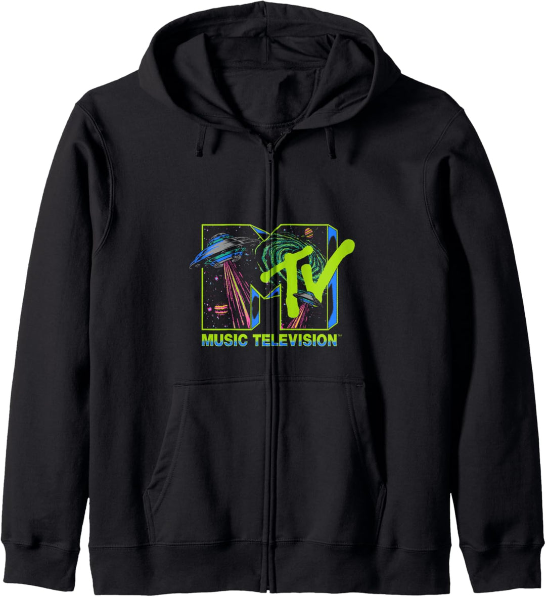MTV Music Television Alien Invasion UFO Kapuzenjacke