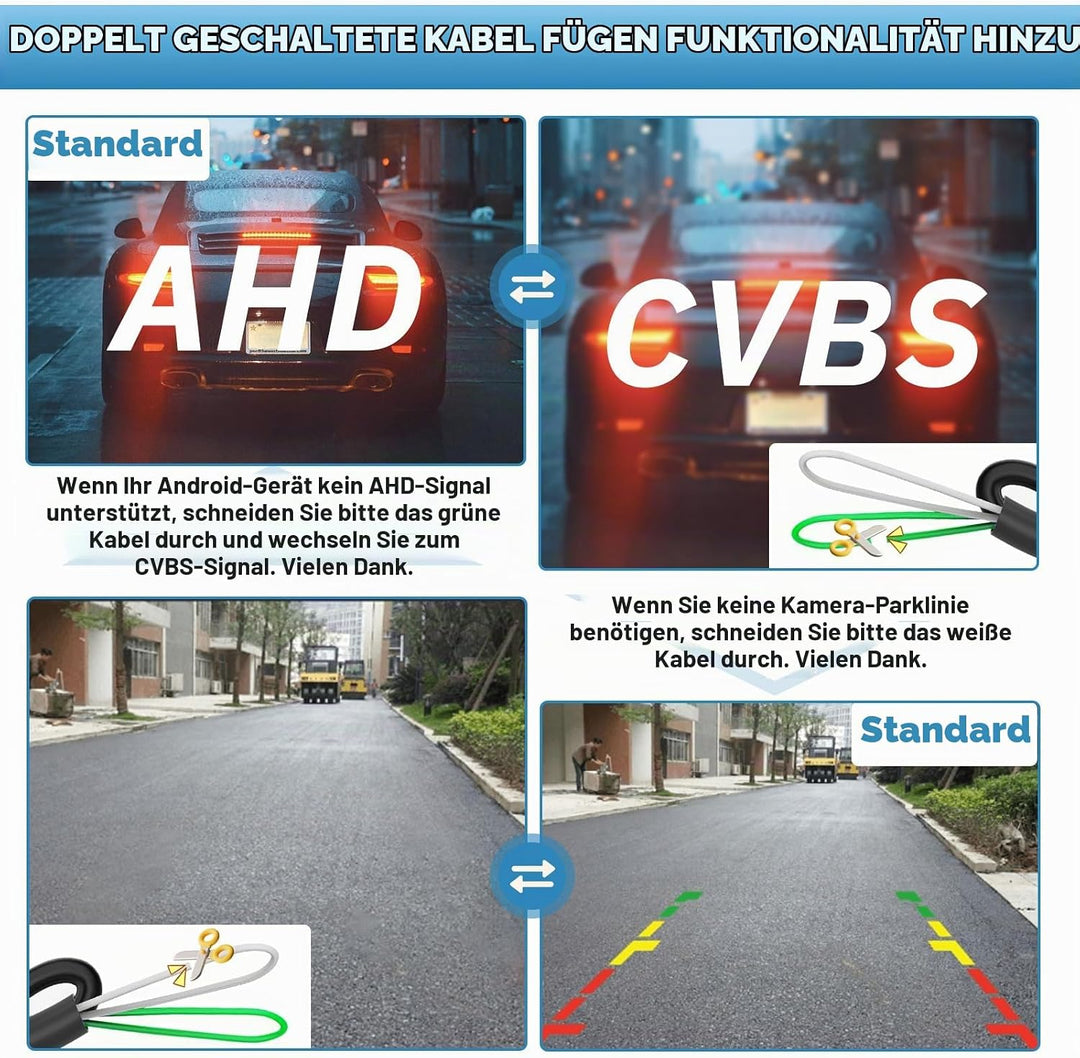 HD 1080P Auto Rückfahrkamera Ersatz für Skoda Octavia 2 3 Audi A5 2011-2014, 170 Grad Weitwinkel Aut