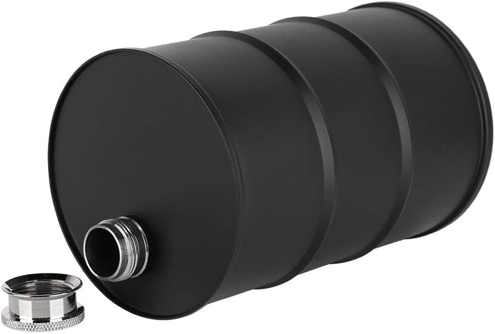 Cyrank Flachmann Edelstahl, Klein Flachmann Benzin-Kanister Optik, Taschen-Flasche Trink-Flasche Für