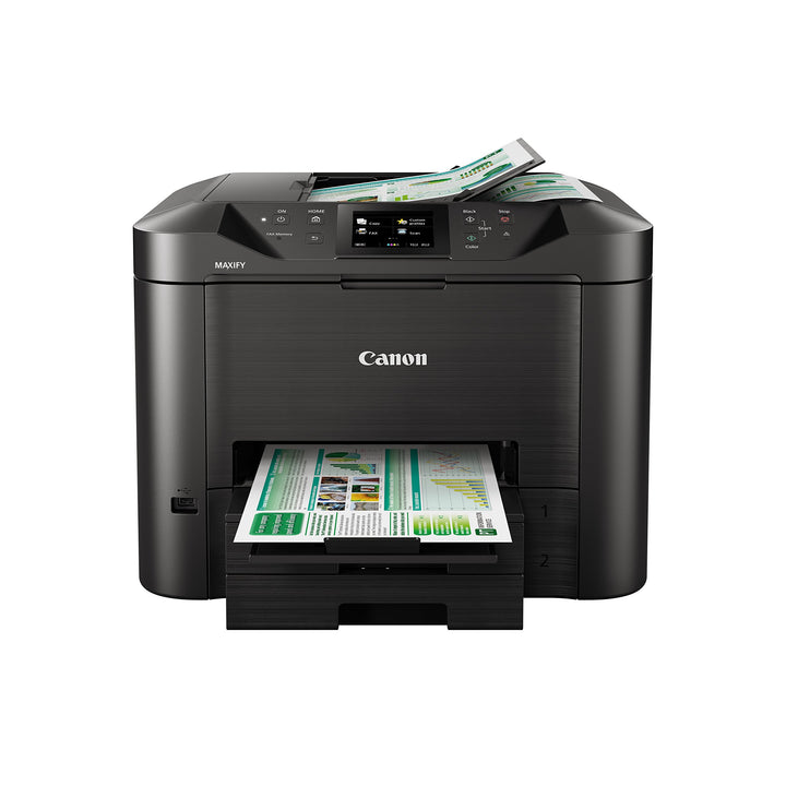 Canon Maxify MB5450 4-in-1 Farbtintenstrahl-Multifunktionsgerät (Drucken, Kopieren, Scannen und Faxe