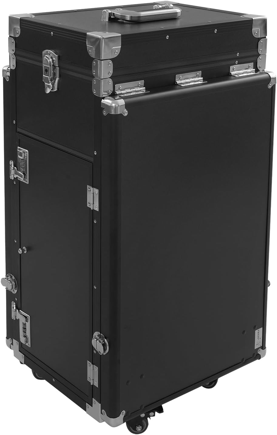 Kosmetikkoffer Trolley Faltbar Erweiterbar 2-Tisch&4-Schublade mit Teleskopgriff Zahlenschloss Schmi