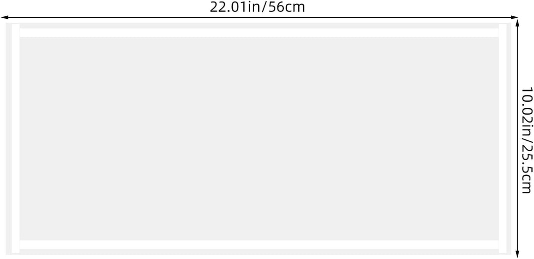 6 Stück Linsenabdeckungen für Sandstrahlkabinen – 22 x 10 Zoll abrasive Fensterschutzfolie – transpa