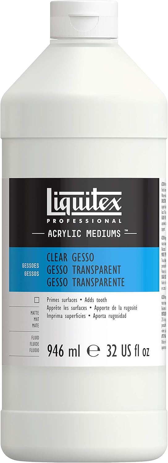 Liquitex 7632 Professional Gesso - Transparent Acrylmedium, Acryl 946ml-Transparent, klares Gesso-94