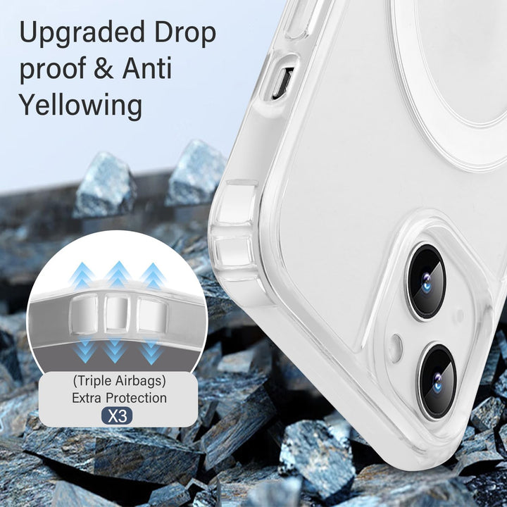 DiDaDi Handyhülle für iPhone 12 Mini Hülle mit Band &amp; Magnet - Transparente Handykette, Abnehmbar mi