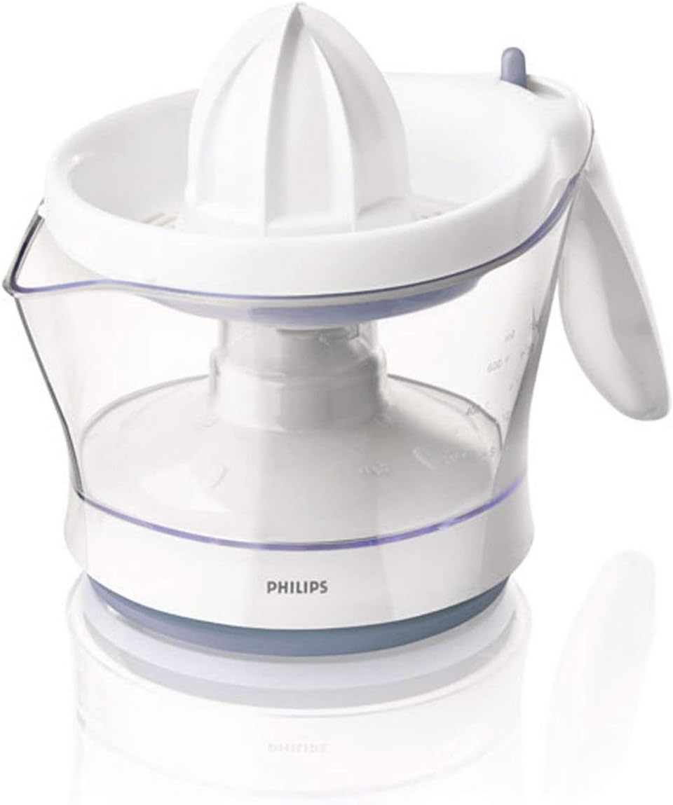 Philips HR2744/40 Zitruspresse (600 ml Saftbehälter, Spülmaschinenfest) weiss