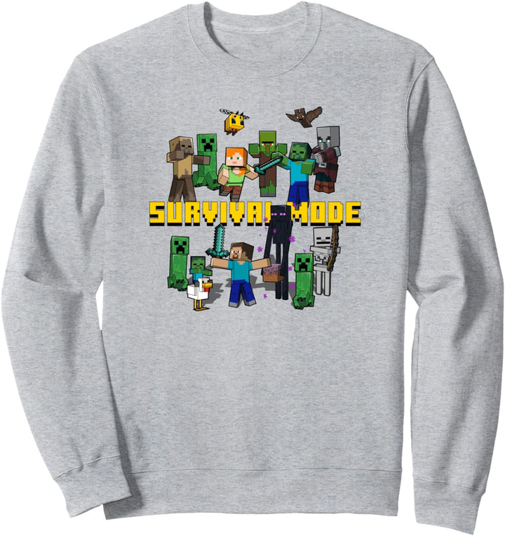 Minecraft Survival Mode Group Mashup Sweatshirt