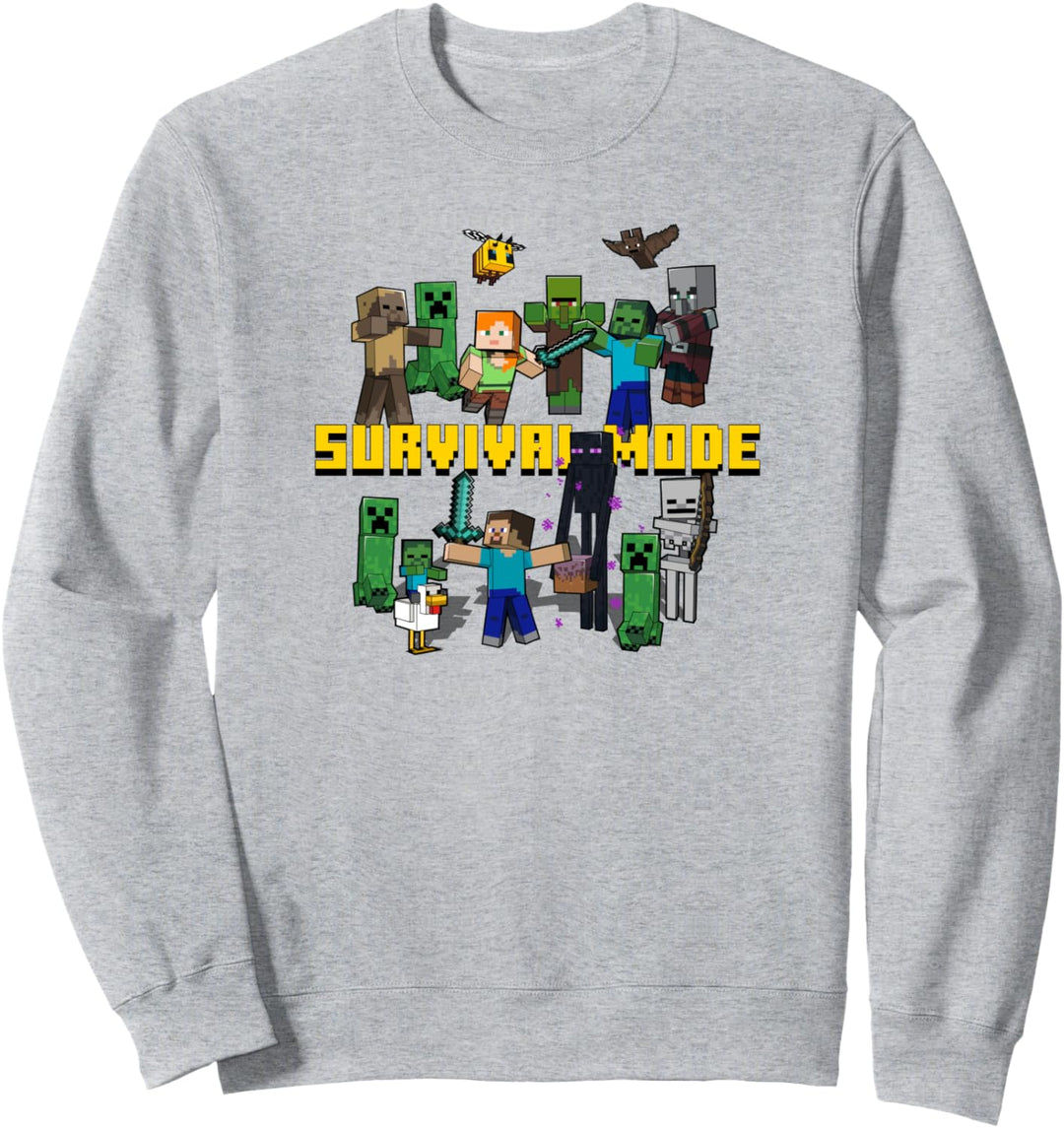 Minecraft Survival Mode Group Mashup Sweatshirt
