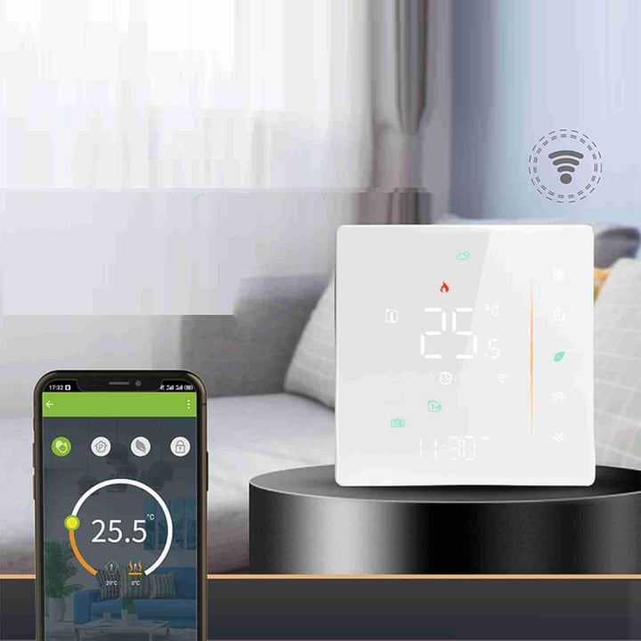 Decdeal WiFi Thermostat Wasser-Fussbodenheizung,Unterstützung Von TUYA/Smart Life,Google Home,Progra