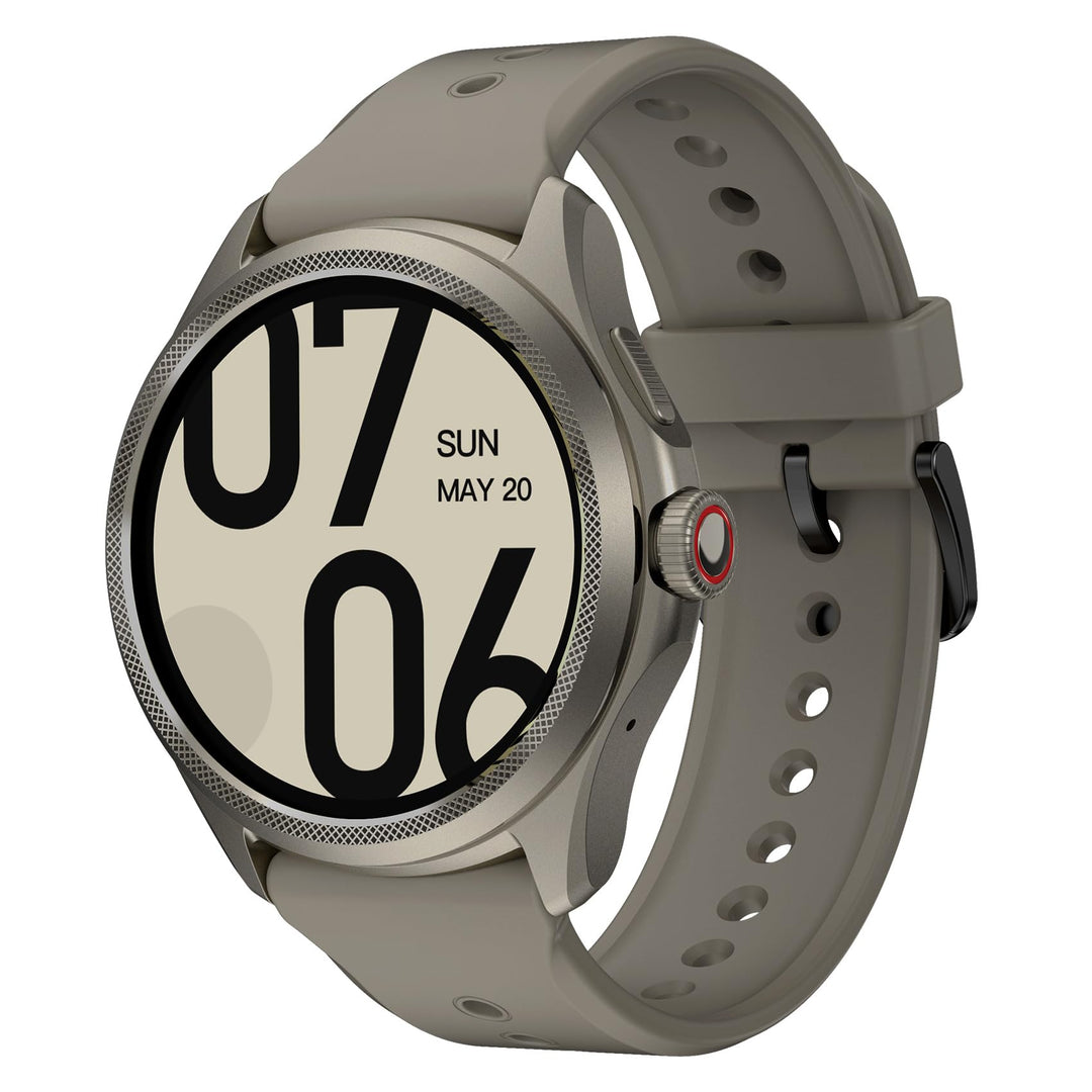Ticwatch Pro 5 Android Smartwatch für Männer Snapdragon W5+ Gen 1 Wear OS, 80 Stunden Lange Akkulauf