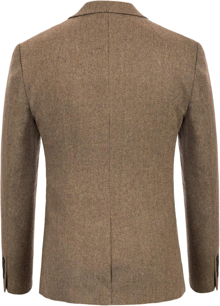 PJ PAUL JONES Sakko Herren Harris Tweed British Blazer 2 Knöpfe Vintage Anzugsjacke Business Jackett