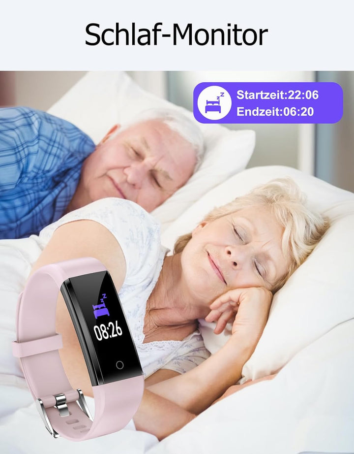 GRV Schrittzähler Uhr Ohne Bluetooth/App/Handy für Damen und Heren,Kinder Fitness Tracker Fitnessuhr