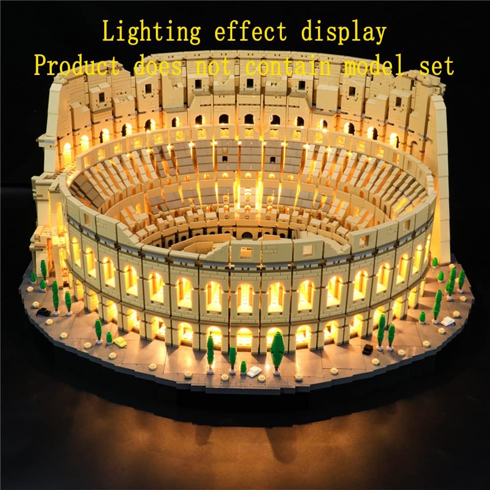 GEAMENT LED Licht-Set Kompatibel mit Lego Kolosseum (Colosseum) - Beleuchtungsset für Creator 10276