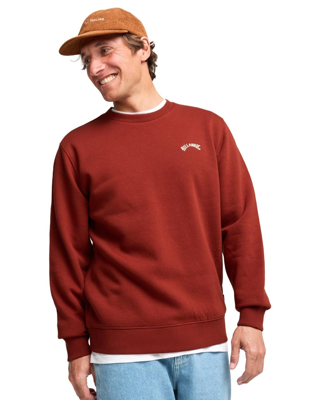 Billabong Herren Arch Cr Sweatshirt (1er Pack) L Fired Red, L Fired Red