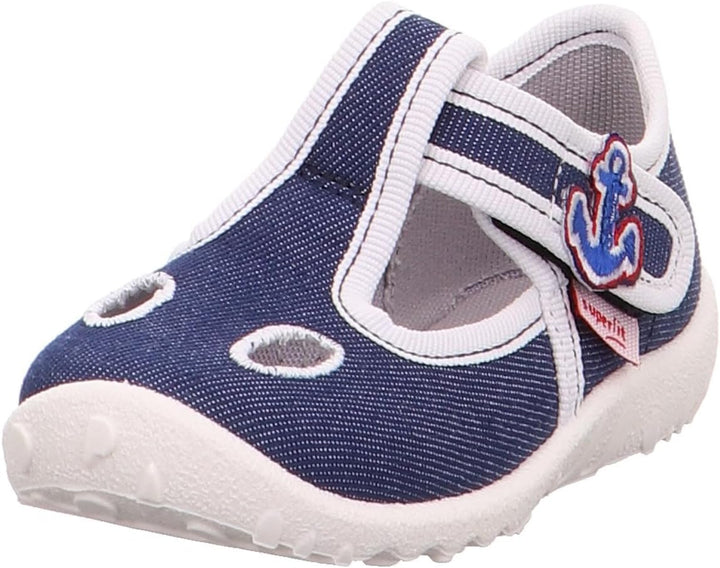 Superfit Baby-Jungen Spotty Hausschuhe 22 EU Blau 8000, 22 EU Blau 8000