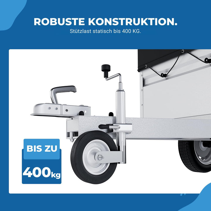 Ersatzrad 225x70mm Vollgummireifen auf Stahlfelge – passend für Automatik-Stützräder bis 400 kg – ro