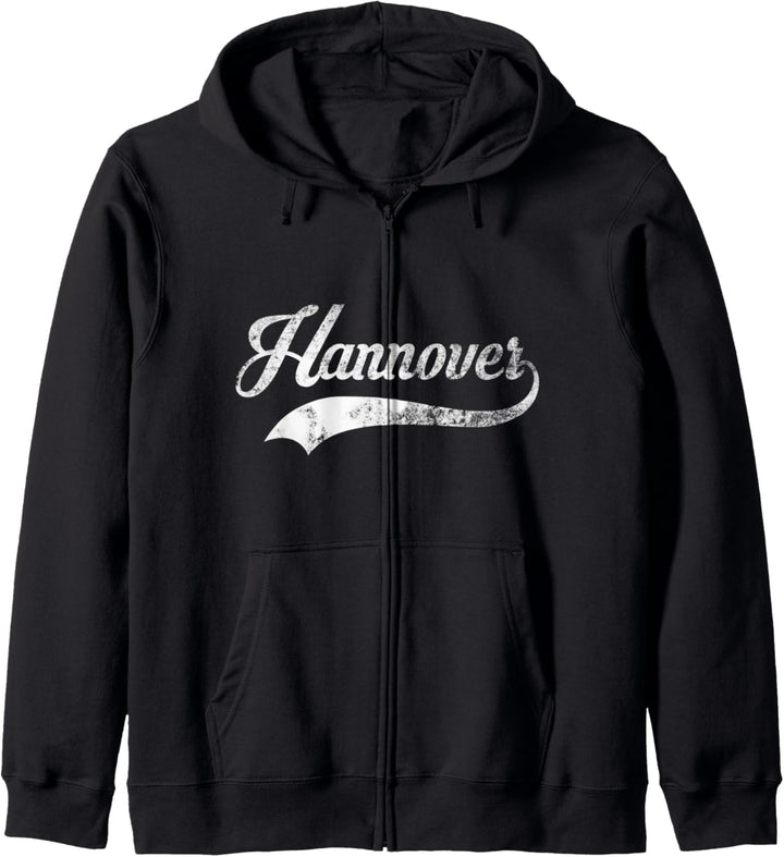 Hannover Deutschland Stadt Vintage - Cooler Old-School-Stil Kapuzenjacke