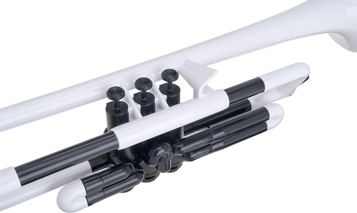 pTrumpet 700631 Trompete mit Tasche und Mundstück weiss, weiss
