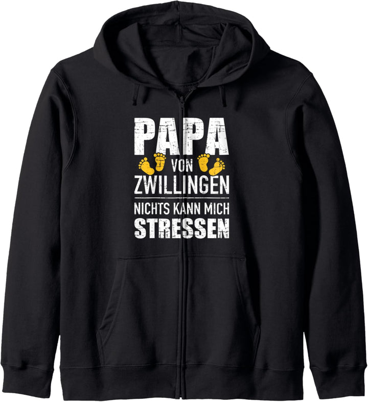 Papa von Zwillingen nichts kann mich stressen für Vater Kapuzenjacke