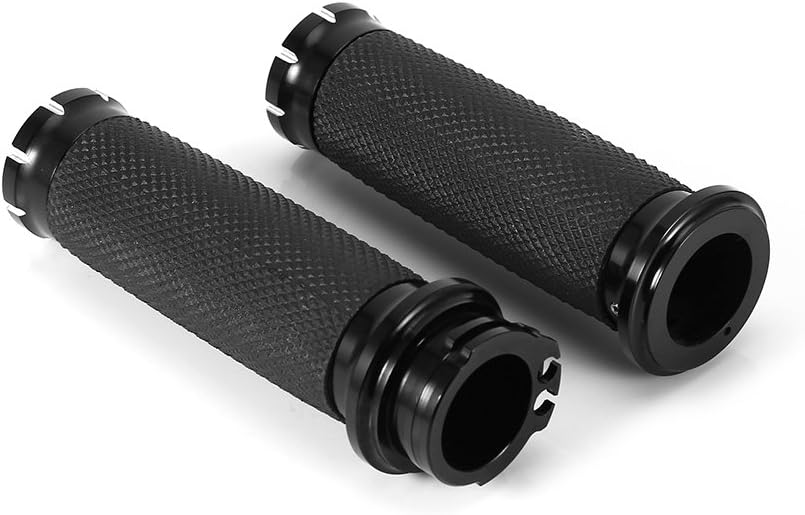 for Davidson Fxdb Street Bob-Lenker Handgriffe, 1" Motorrad Lenker Handgriffe Für Softail Cruiser Ch