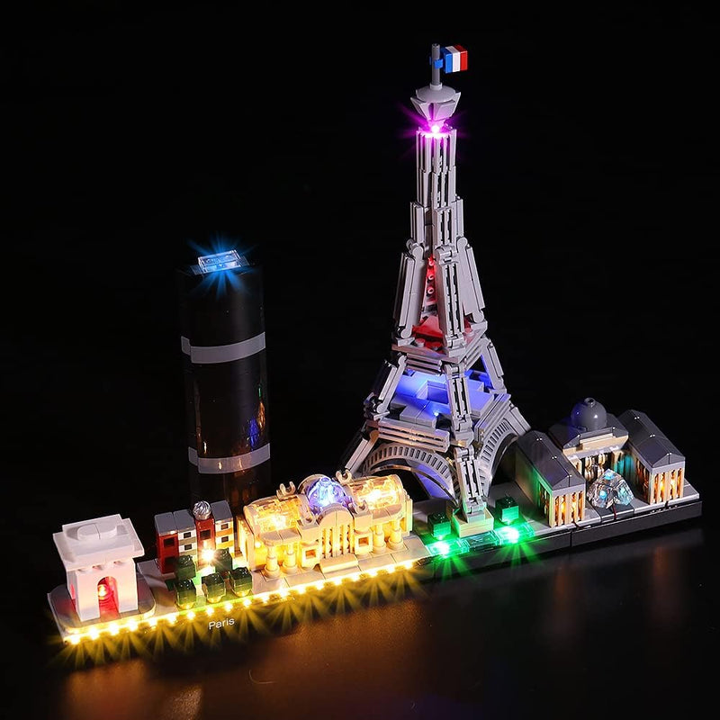 Led Licht Set für Lego Architecture Paris,Dekorations Led Beleuchtungs Set für Lego 21044 Exklusives