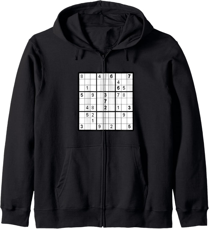Sudoku Puzzle Zahlenrätsel Rätsel Logik Denk Spiel Rätseln Kapuzenjacke