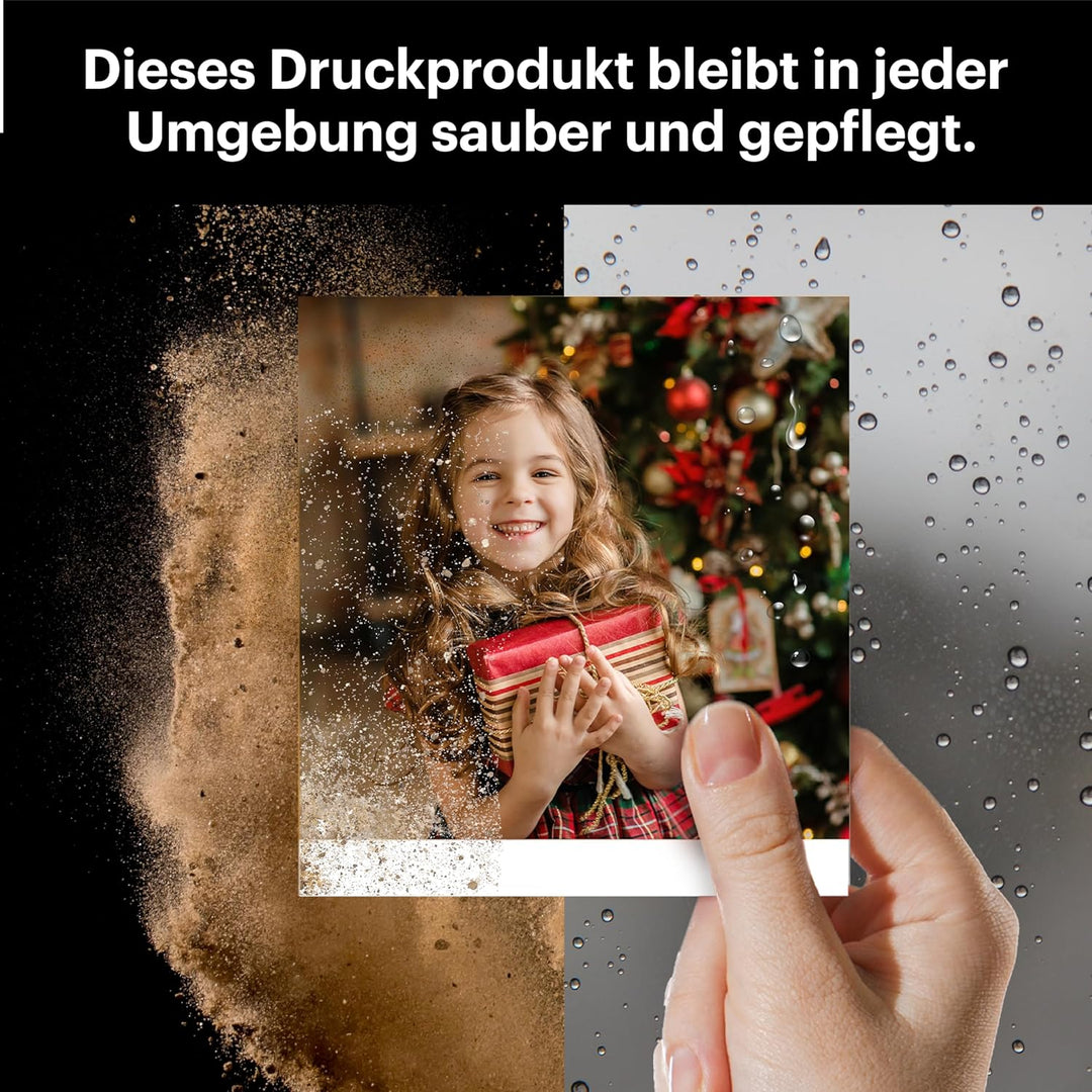 KODAK Mini 3 Retro 4PASS Fotodrucker, tragbar (7,6 x 7,6 cm) – Paket mit 68 Blättern, Gelb Imprimant