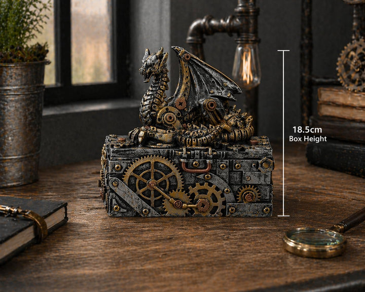 Nemesis Now U3821K8 Secrets of The Machine Box 19,5cm Silber