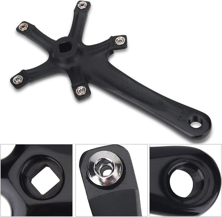 Dioche Kurbelgarnitur Fahrrad, 170 mm Mountain Road Bike Legierung Fahrrad Kettenrad Kurbel Ersatzte