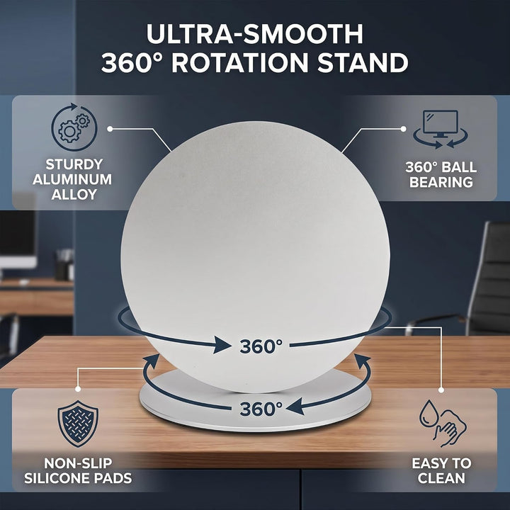 Garosa Universal Drehteller, 360° Drehteller für TV DisplyHalterung, Drehtischständer für Computerbi