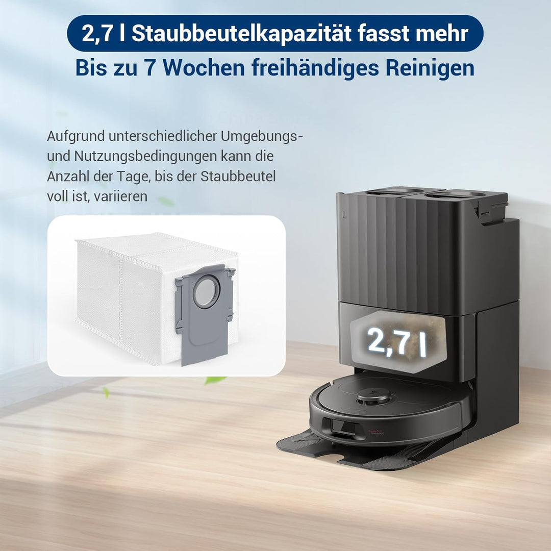 26 Stück Zubehör für Roborock QV 35A, QV 35S Saugroboter Ersatzteile, 2 Hauptbürsten, 4 HEPA-Filter,
