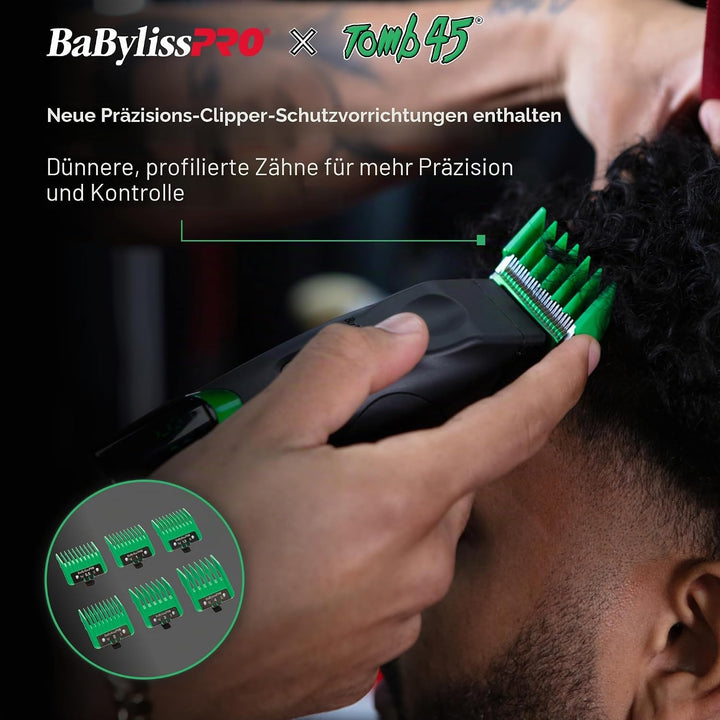 BaBylissPRO x Tomb45 Haarschneidemaschine für Herren, kabellos aufladbar Schermaschine, Schermaschin