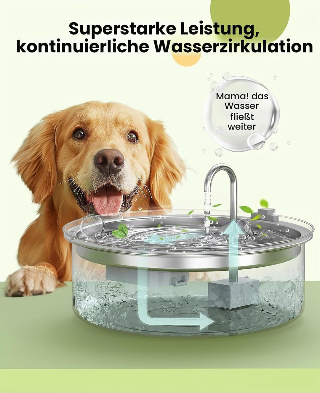 oneisall Ersatzpumpe für 7L Hunderunnen