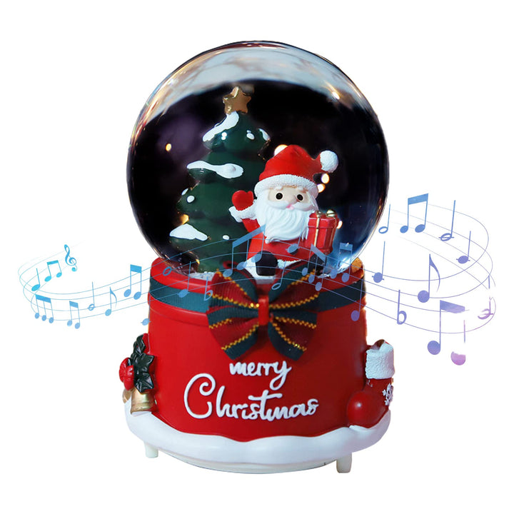 Daixilan Weihnachten Schneekugel Laterne Musical, Schneekugeln Weihnachten mit Musik, Glitter Schnee