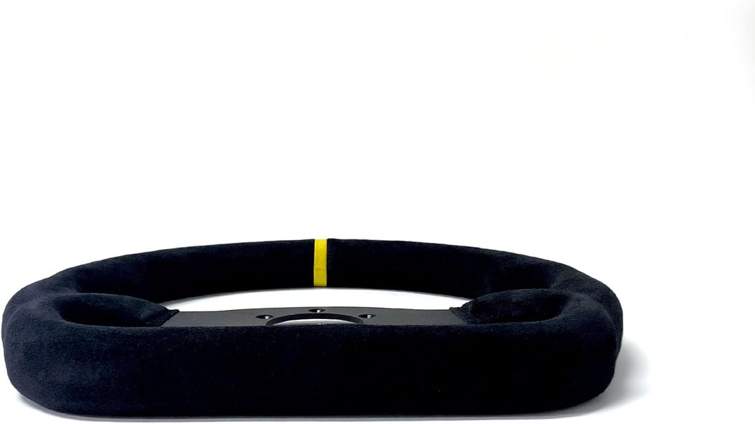 Omp OMPOD/1990/NN Superquadro Volante Black Suede Schwarz Spokes Rim, Schwarz
