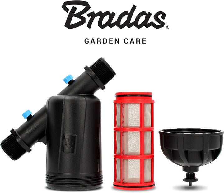 Instalguru Bradas® Bewässerung Filter MESH 120 AG 1 1/2" | Sprinklersystem Siebfilter Scheibenfilter