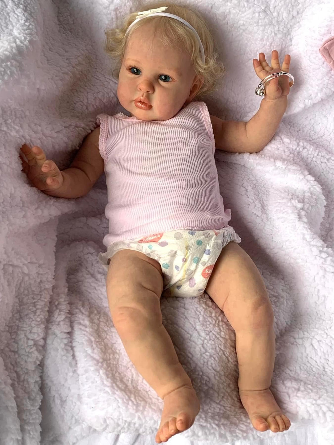 Zero pam Echtes Leben Reborn Baby Puppen Mädchen 24 Zoll Aufstellbare Reborn-Kleinkind-Baby-Puppen,
