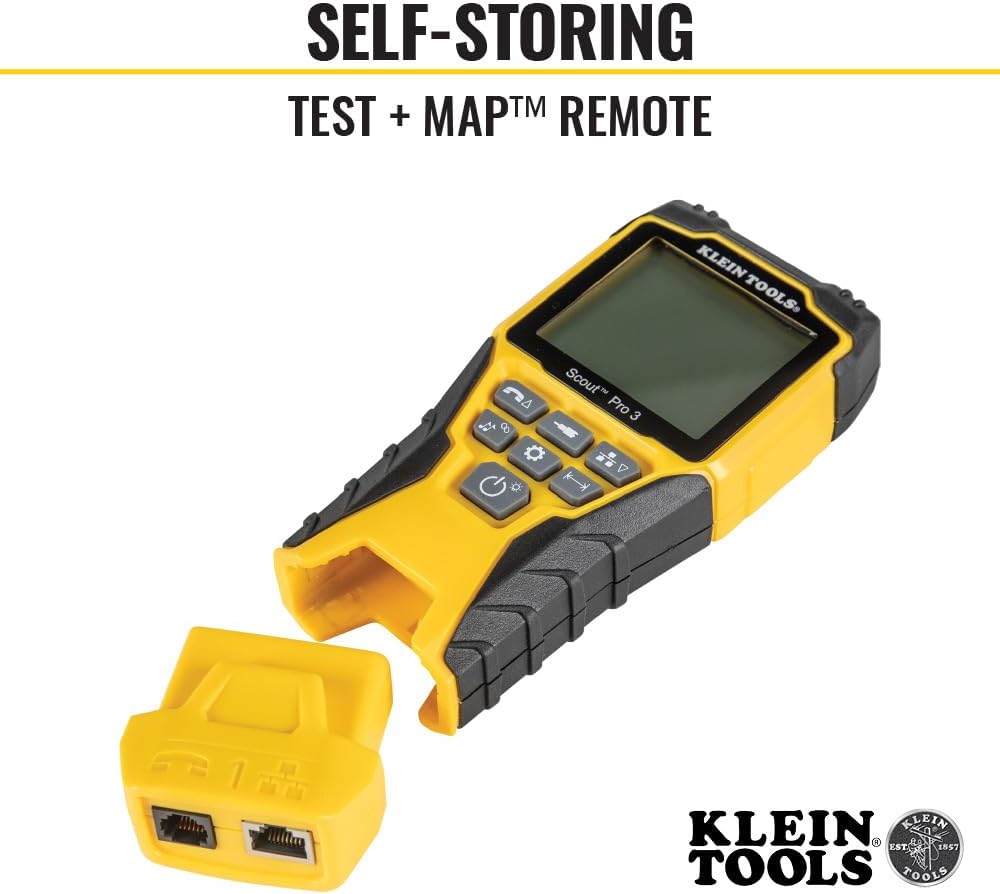 Klein ToolsVDV001‑819 | Apprentice Installations‑Kit 6‑teilig | ScoutPro3 Tester für RJ11/RJ45/Coax