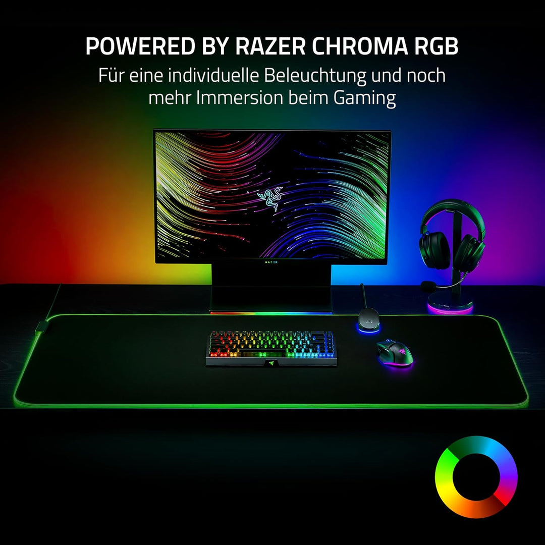 Razer Goliathus Chroma 3XL-Weiche Gaming-Mausmatte(mikrotexturierte Stoffoberfläche, Razer Chroma RG