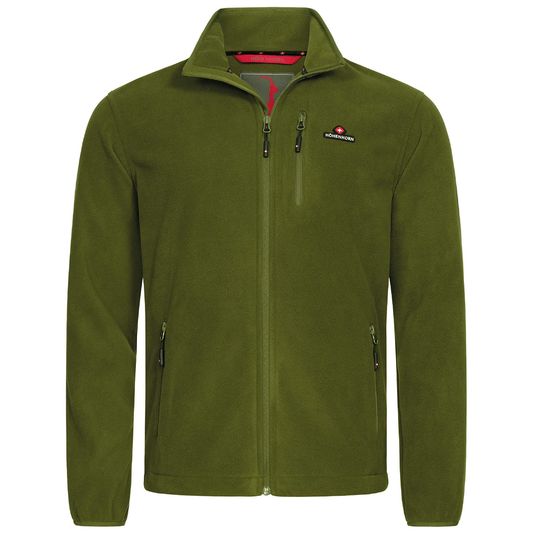 Höhenhorn Eigler Herren Fleece Jacke Full Zip Outdoor Wander Trekking, Grün