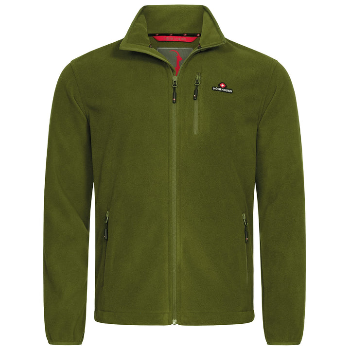 Höhenhorn Eigler Herren Fleece Jacke Full Zip Outdoor Wander Trekking, Grün