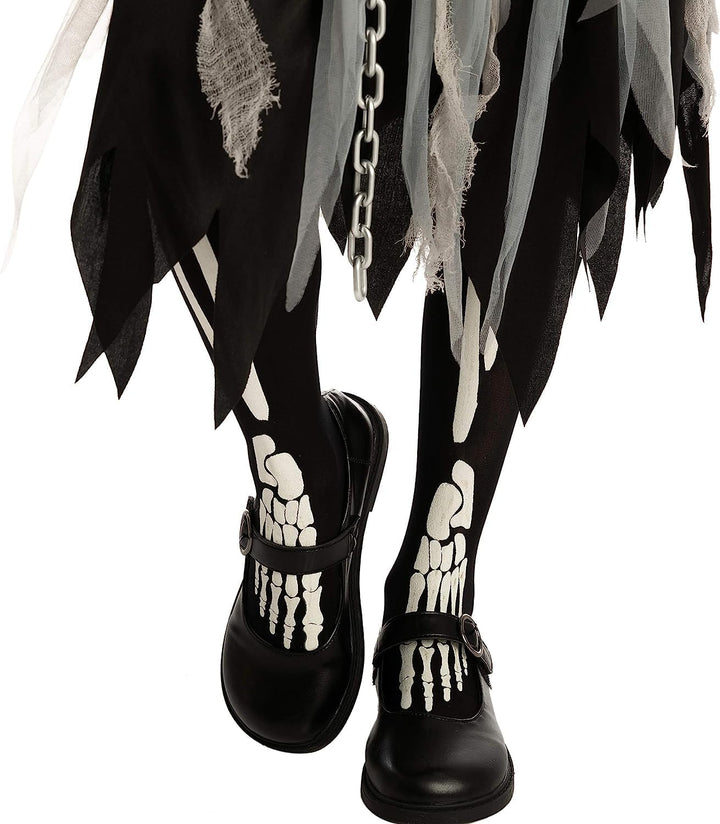 Spooktacular Creations Sensenmann Kostüm für Kinder Sensenmann Halloween Kostüm mädchen Grim Reaper